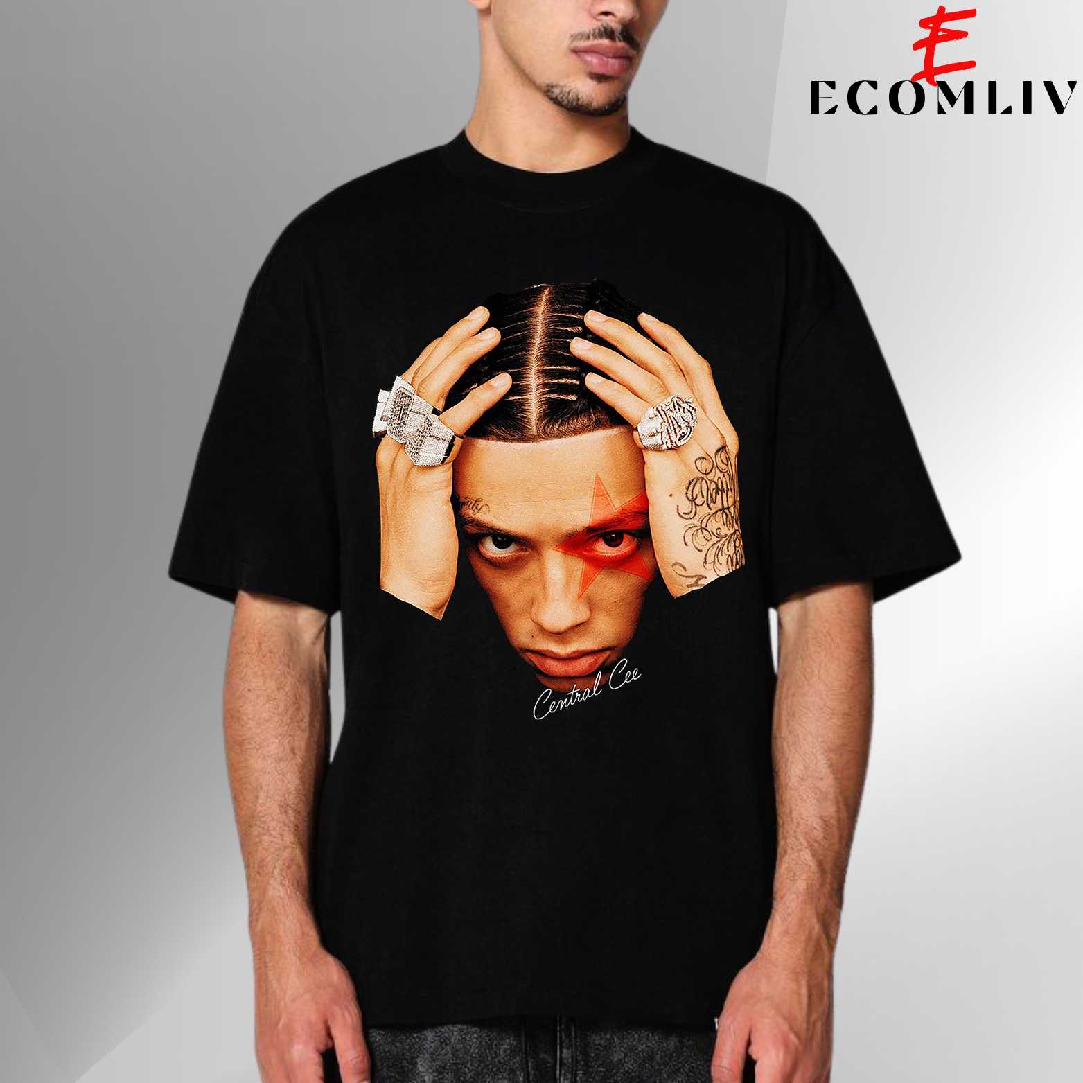 Central Cee Face Tee, Streetwear Fan Shirt, Hip Hop Collector Apparel